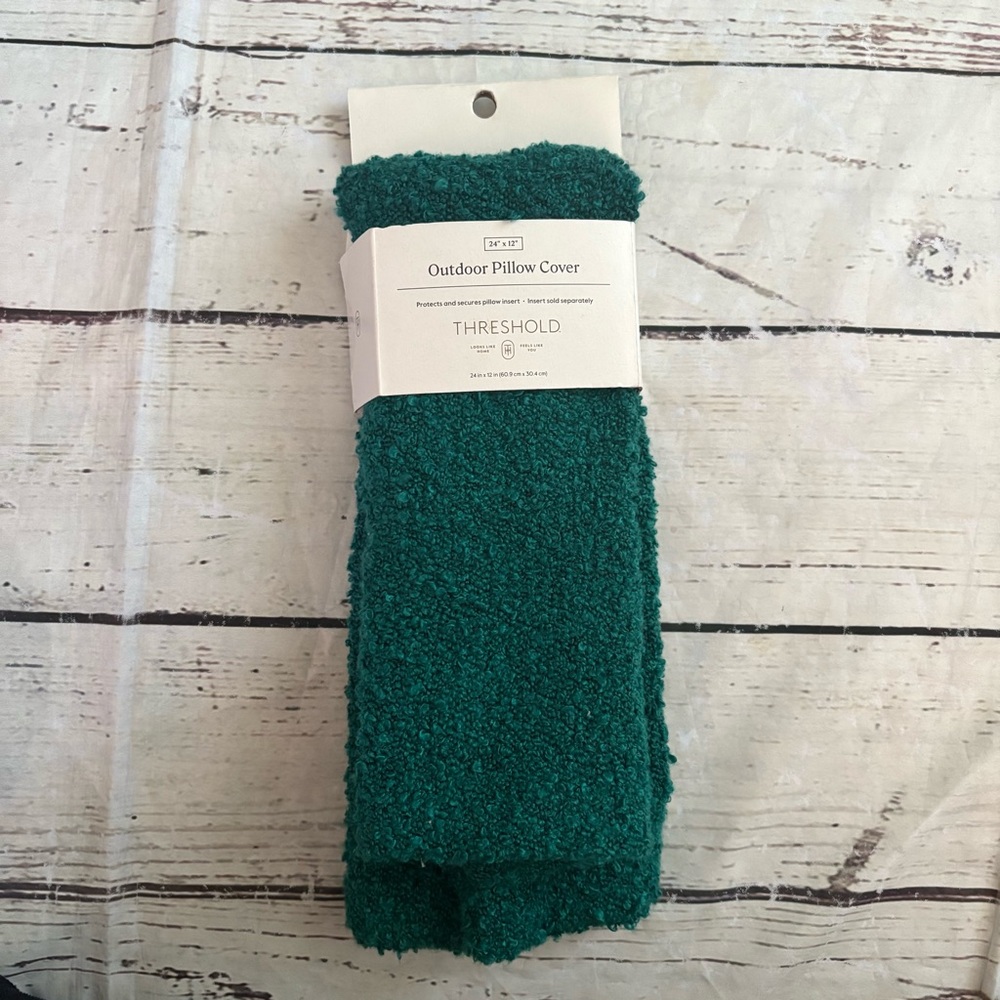 Threshold Teal Outdoor Pillow Cover